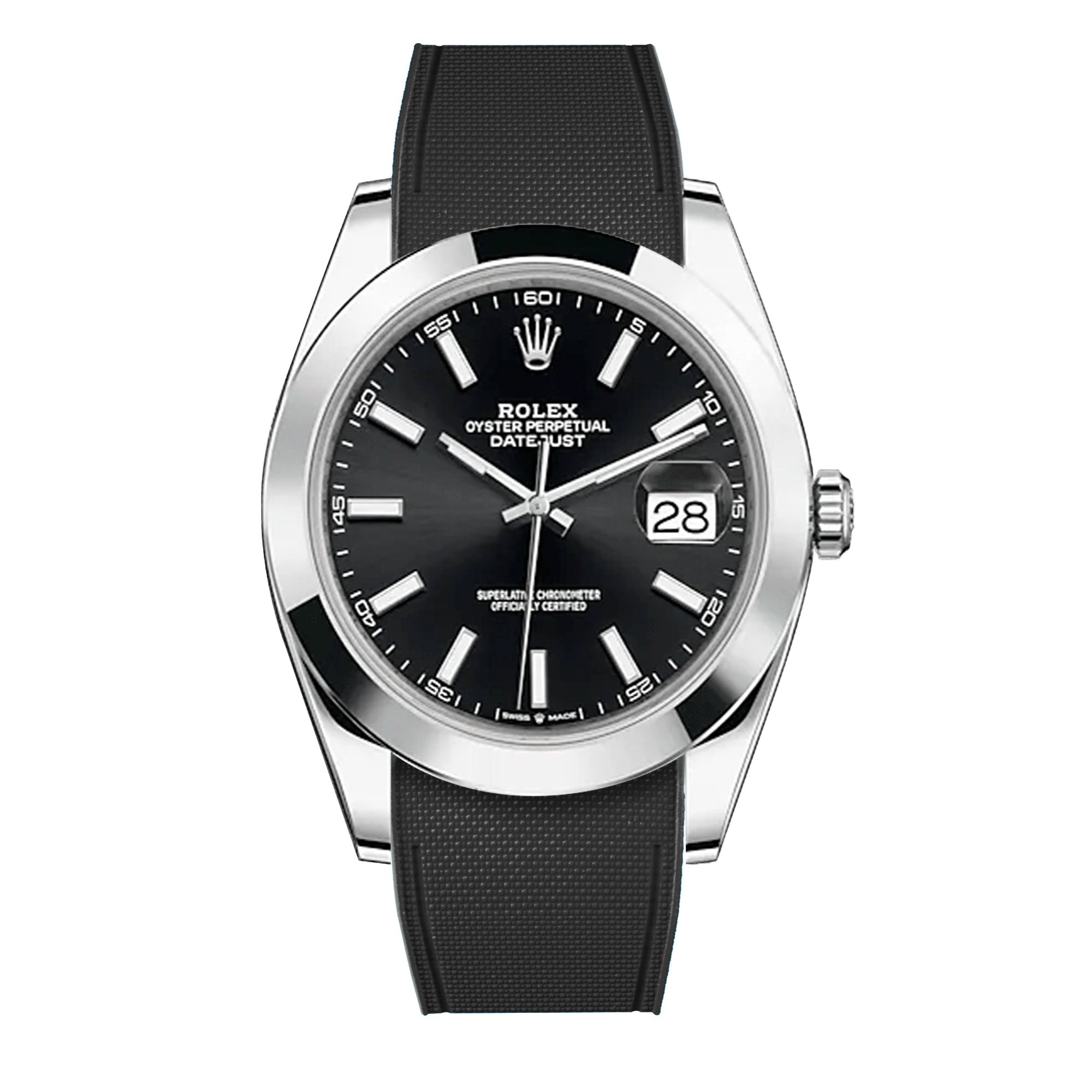 Rolex Datejust 41 Fluted Bezel Black Dial Jubilee Bracelet 126333-0014 –  Styleout Watches