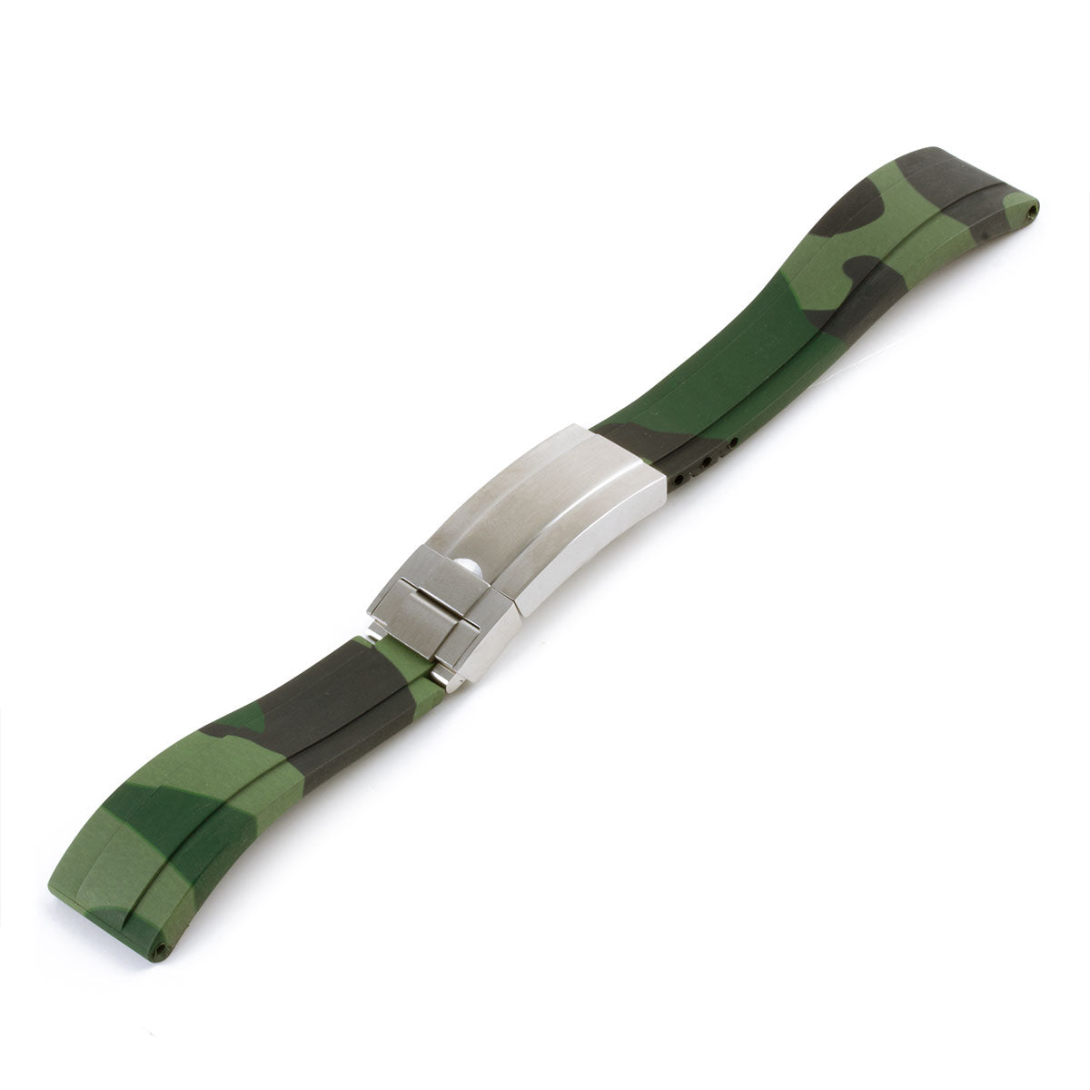 ​Rolex - Oysterflex type 20mm rubber integrated watch band (white, grey, blue, green, red)