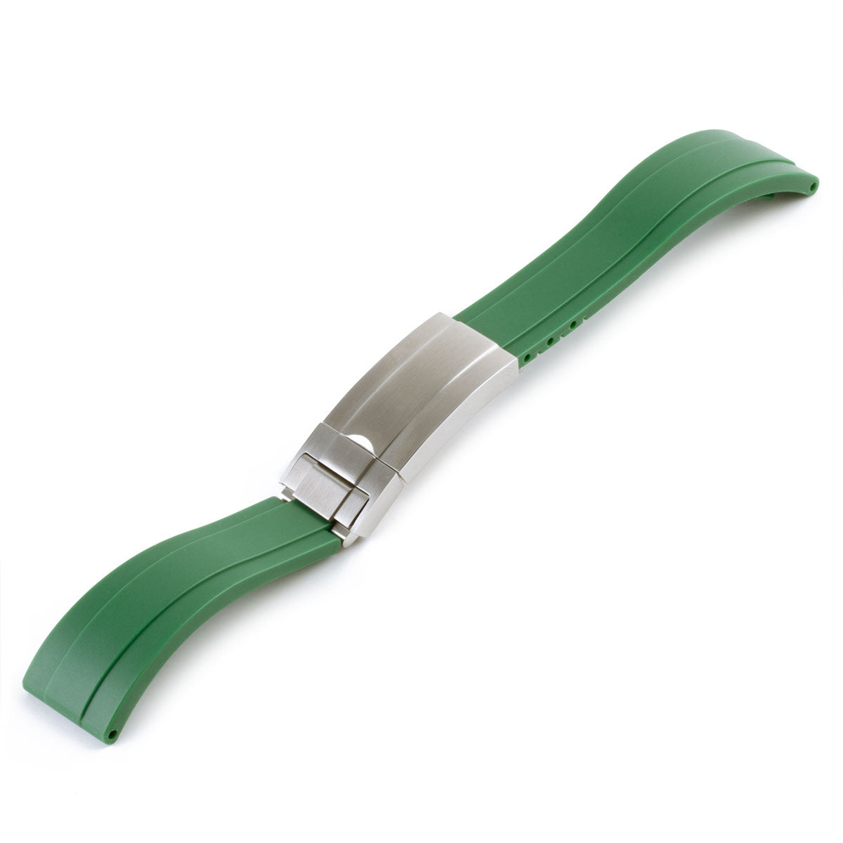 ​Rolex - Oysterflex type 20mm rubber integrated watch band (black, white, grey, blue, green, red)