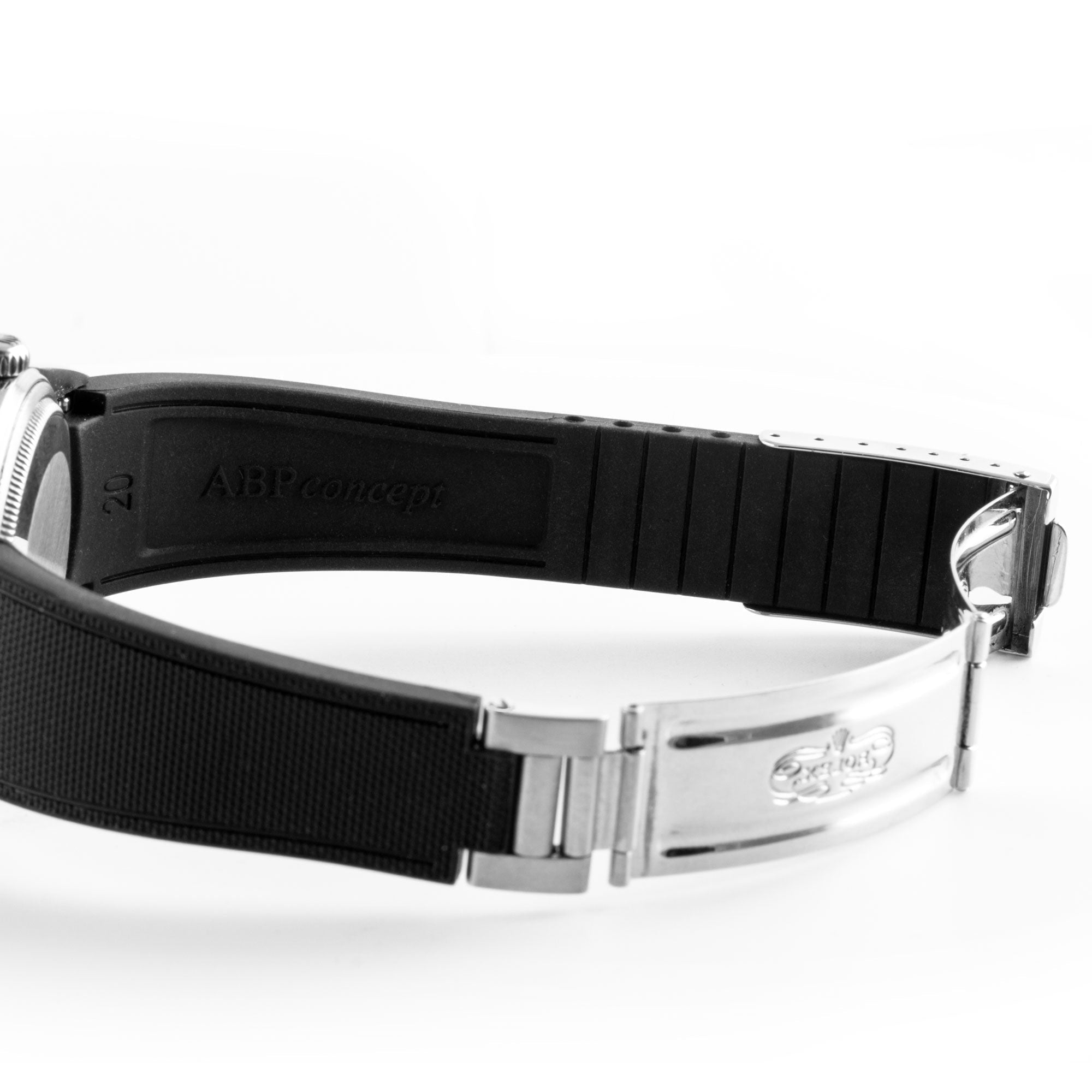 Rolex – R strap Premium - Bracelet-montre caoutchouc motif cordura pour Oyster Perpetual Date 35mm