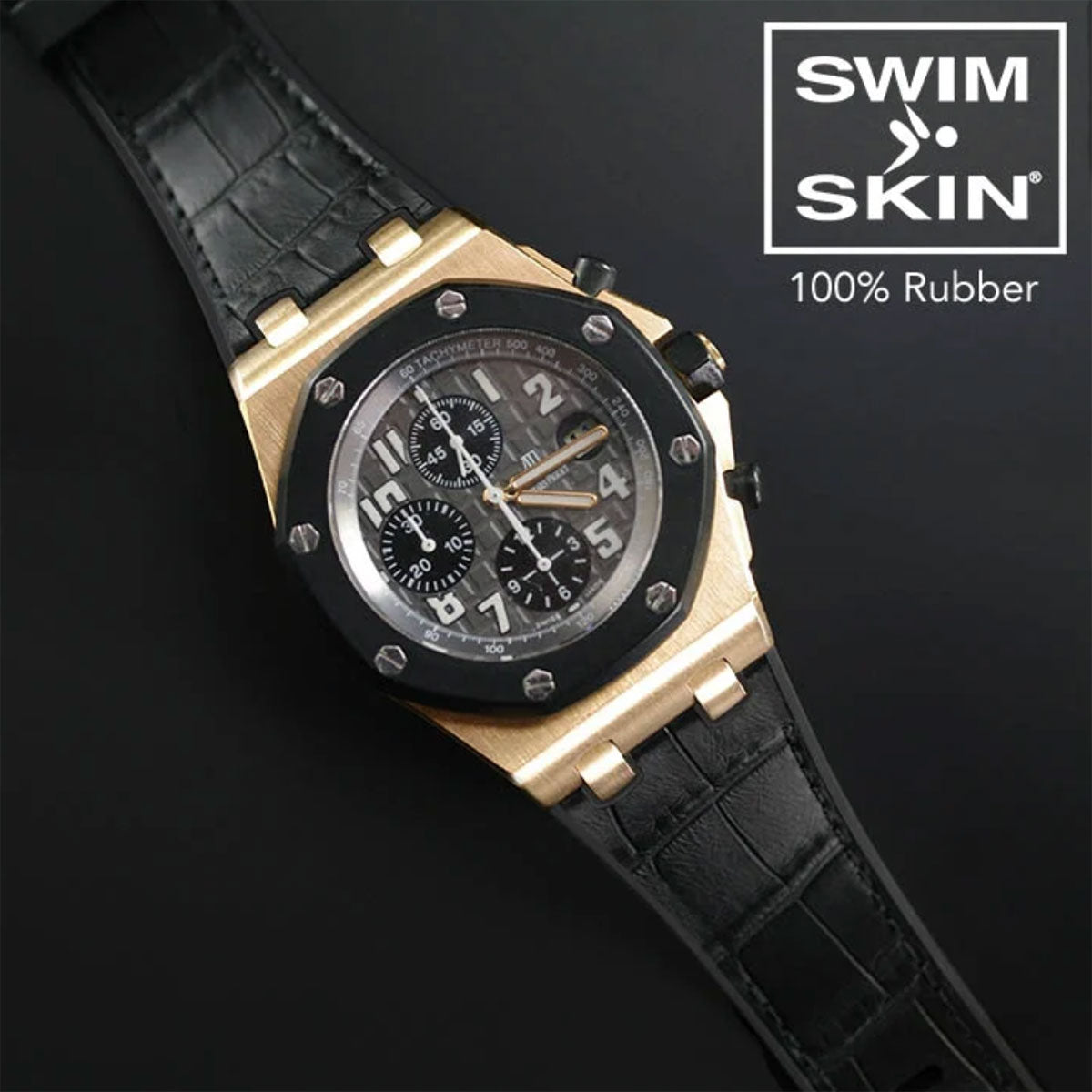 Audemars Piguet - Rubber B - Bracelet caoutchouc pour Royal Oak Offshore 42mm - SwimSkin® - watch band leather strap - ABP Concept -