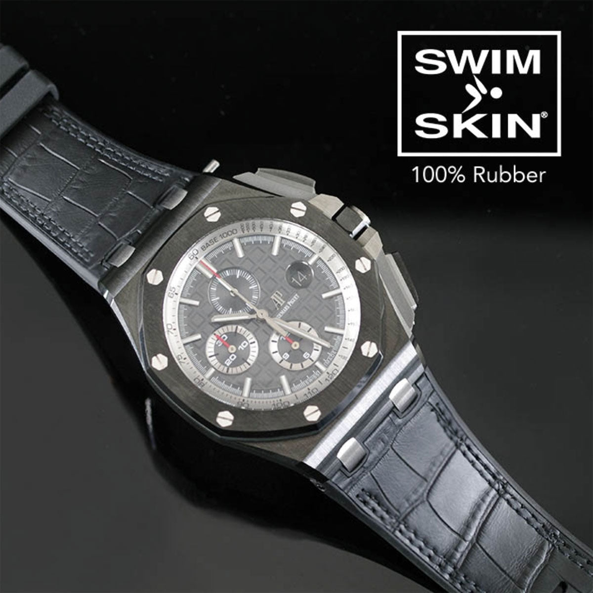 Audemars Piguet - Rubber B - Bracelet caoutchouc pour Royal Oak Offshore 44mm - SwimSkin® - watch band leather strap - ABP Concept -