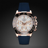 Rolex - Rubber B - Bracelet caoutchouc pour Daytona rose gold cuir - watch band leather strap - ABP Concept -