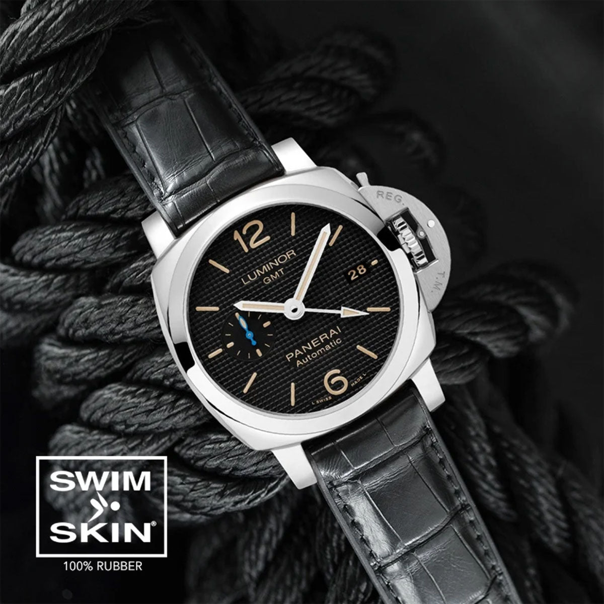 Panerai Rubber B strap for 40mm and 42mm models SwimSkin