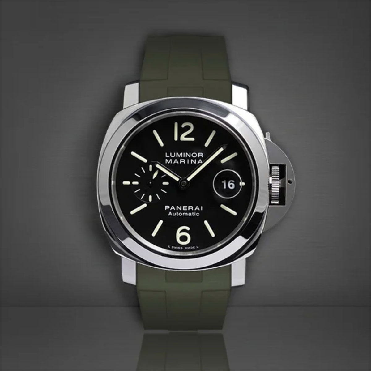 Panerai - Rubber B - Bracelet caoutchouc pour Luminor et Luminor Marina 44mm - watch band leather strap - ABP Concept -