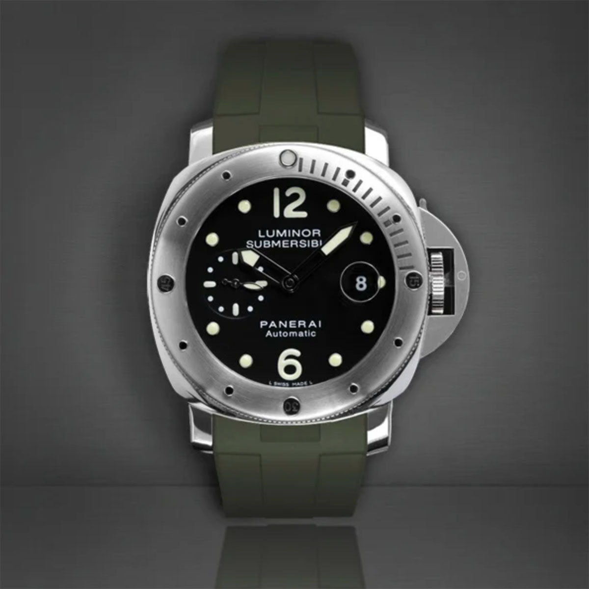 Panerai - Rubber B - Bracelet caoutchouc pour Luminor Submersible 44mm - watch band leather strap - ABP Concept -