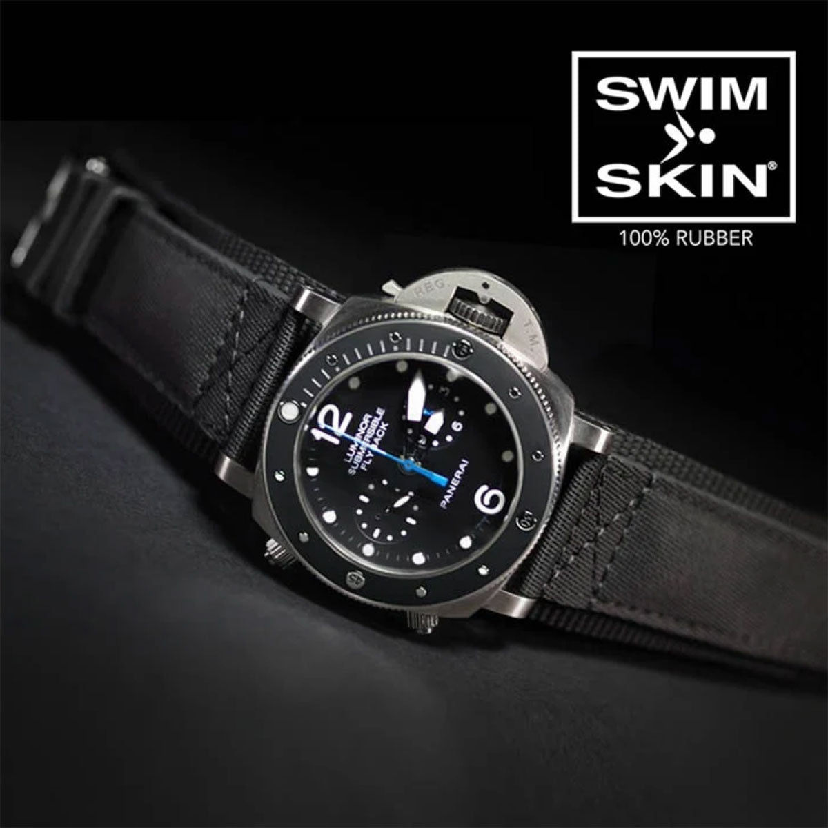 Panerai Rubber B strap for 47mm models SwimSkin® Bund Series