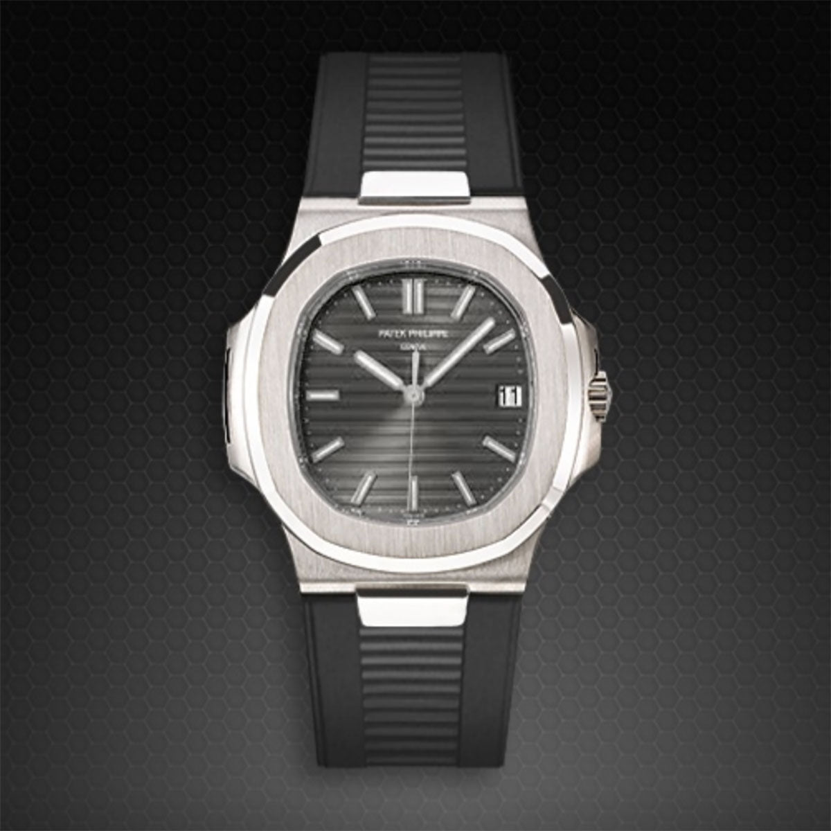 Patek Philippe - Rubber B - Bracelet caoutchouc pour Nautilus 5711 WG / RG / YG - watch band leather strap - ABP Concept -