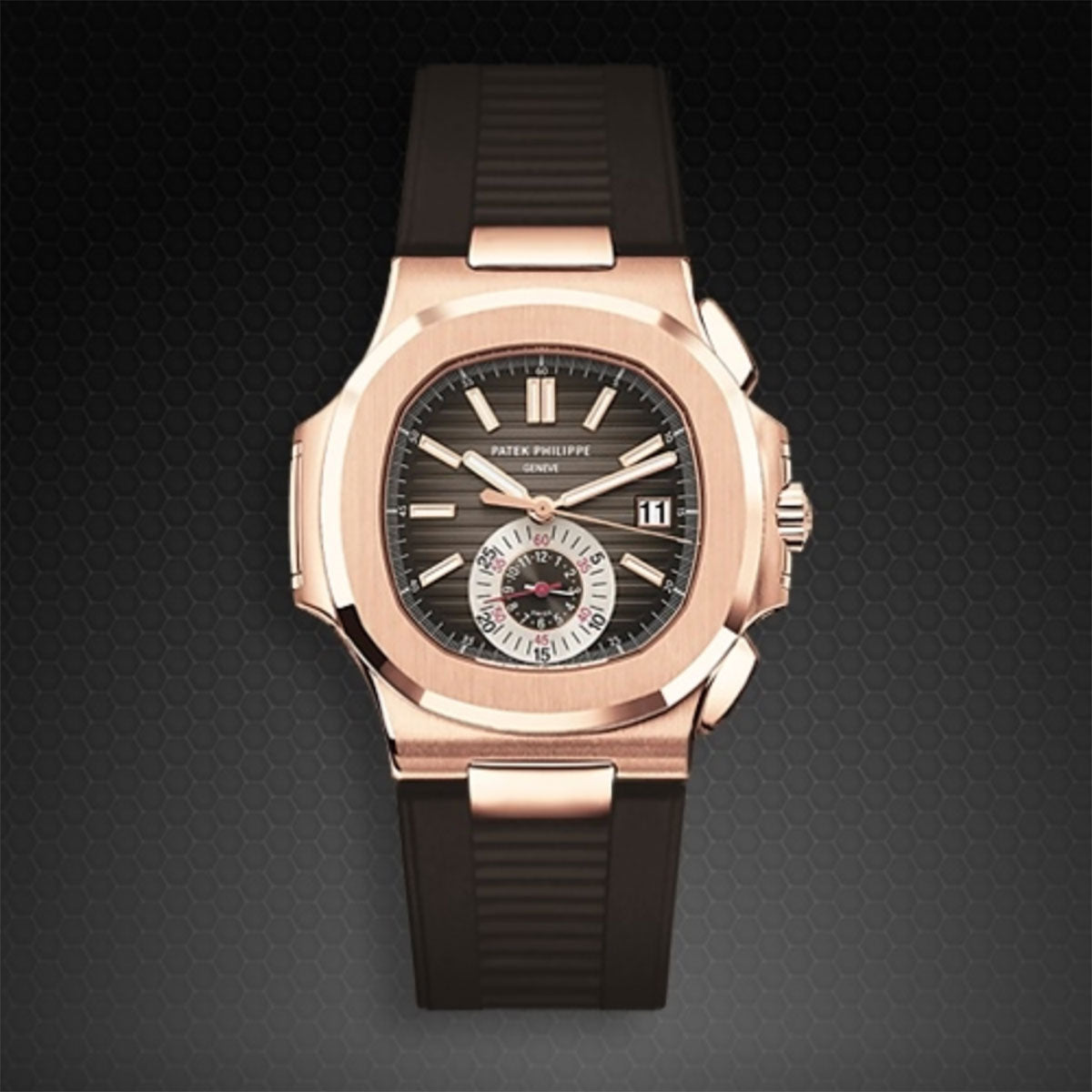 Patek Philippe Rubber B strap for Nautilus 5980 RG โ ABP Concept