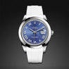 Rolex - Rubber B - Bracelet caoutchouc pour Datejust II 41 mm - Série classique - watch band leather strap - ABP Concept -