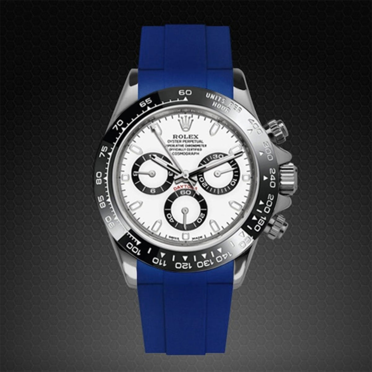 Rolex Rubber B strap for Daytona Ceramic Oyster Bracelet Tang