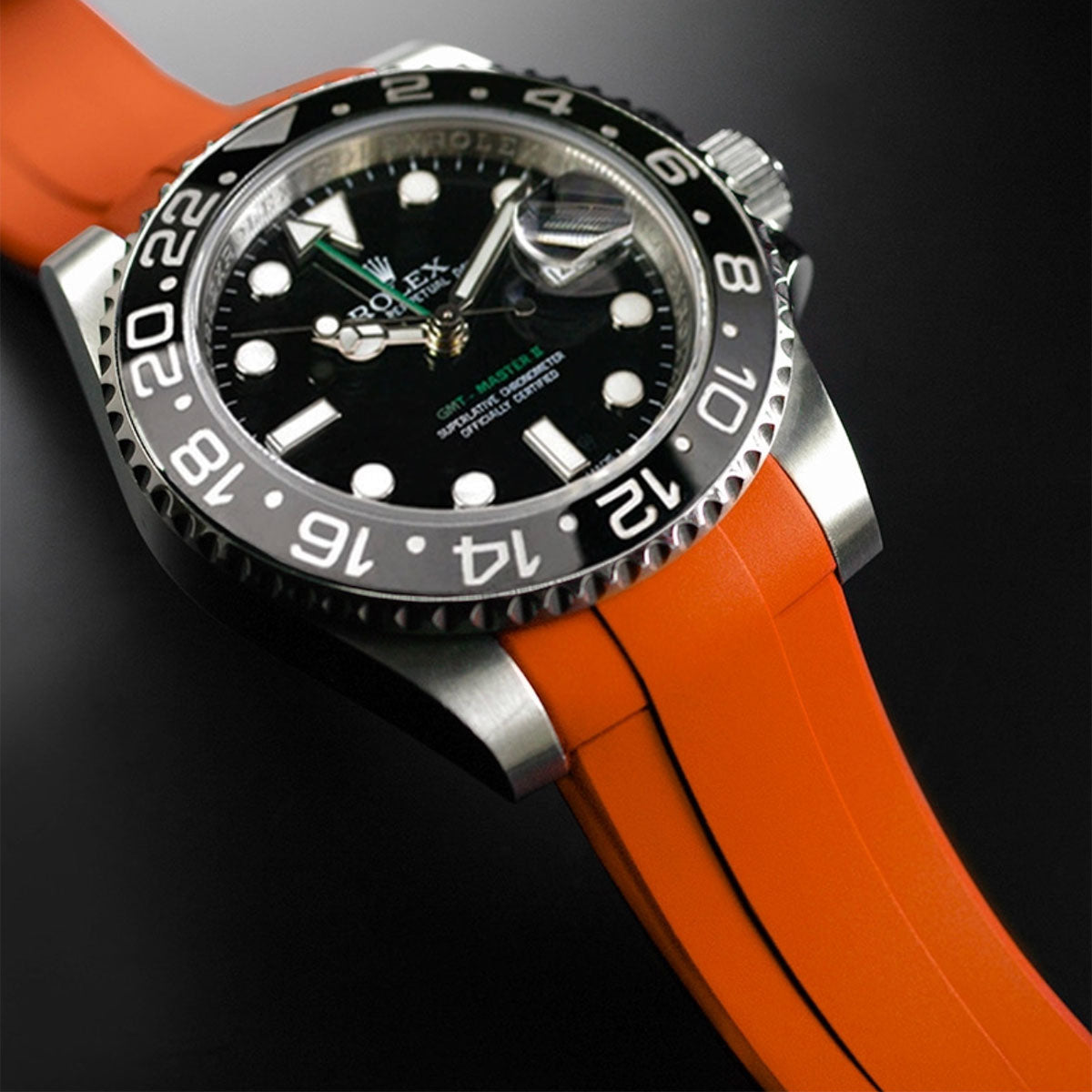 Rolex Rubber B strap for GMT Master II CERAMIC Classic Series