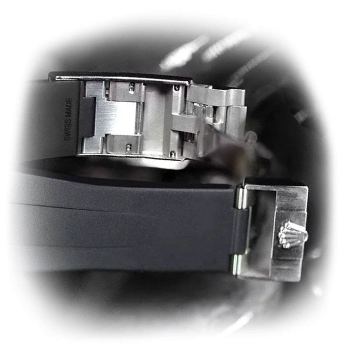 Rolex - Rubber B - Bracelet caoutchouc pour Sea-Dweller 43mm - Série Glidelock ref. 126600 - watch band leather strap - ABP Concept -