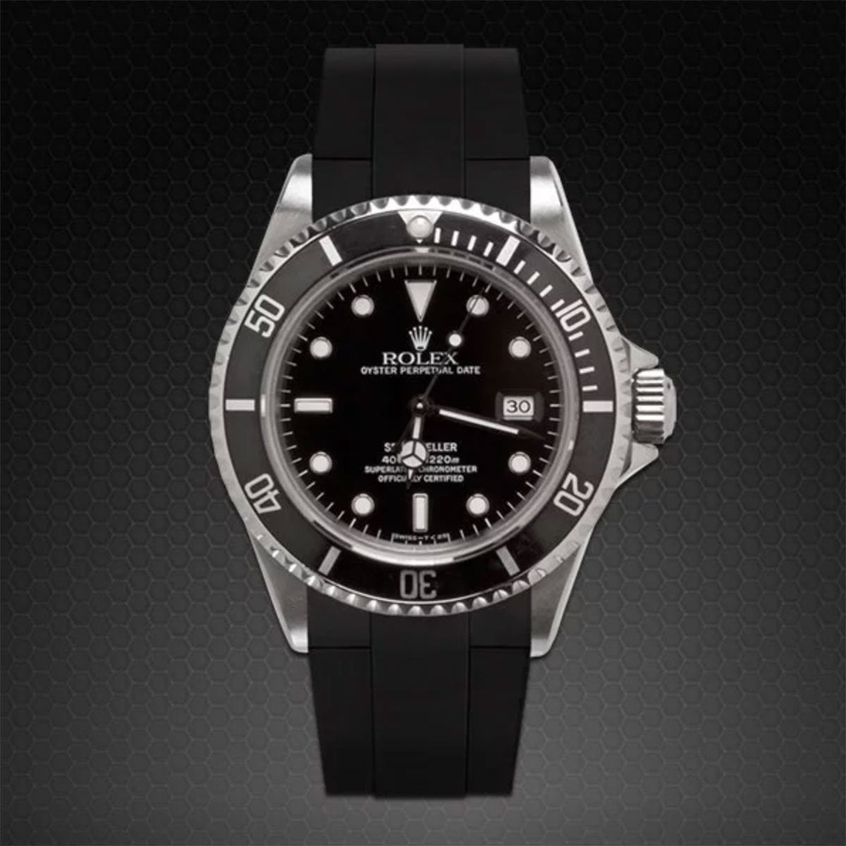 Rolex - Rubber B - Bracelet caoutchouc pour Sea-Dweller Non-Ceramic - Série classique - watch band leather strap - ABP Concept -