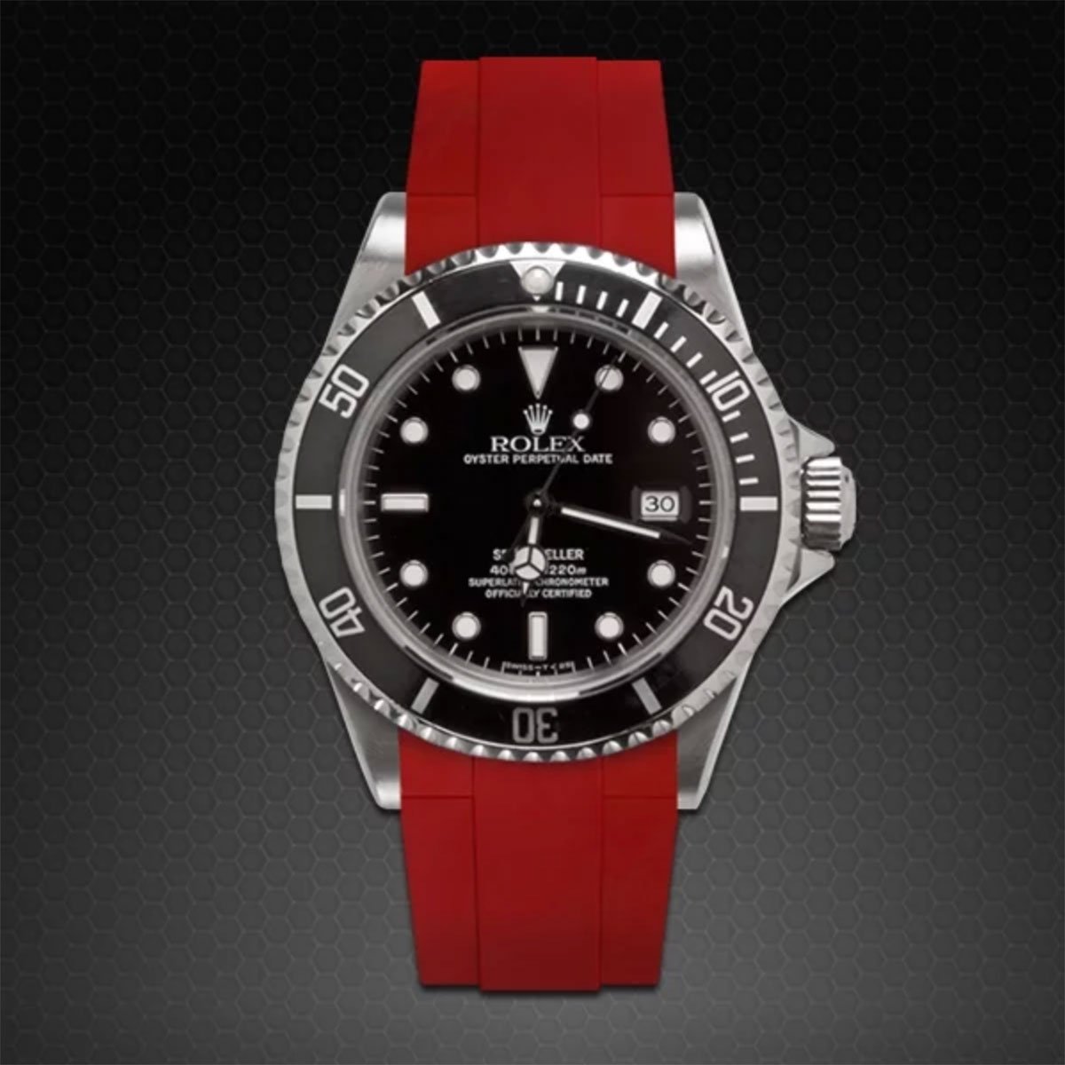 Rolex - Rubber B - Bracelet caoutchouc pour Sea-Dweller Non-Ceramic - Série classique - watch band leather strap - ABP Concept -