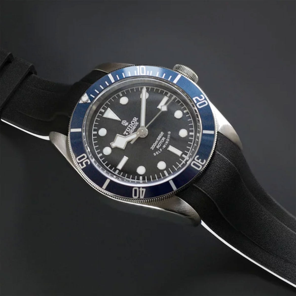 Tudor - Rubber B - Bracelet caoutchouc pour Heritage Black Bay 41mm - Série classique Vulchromatic® - watch band leather strap - ABP Concept -