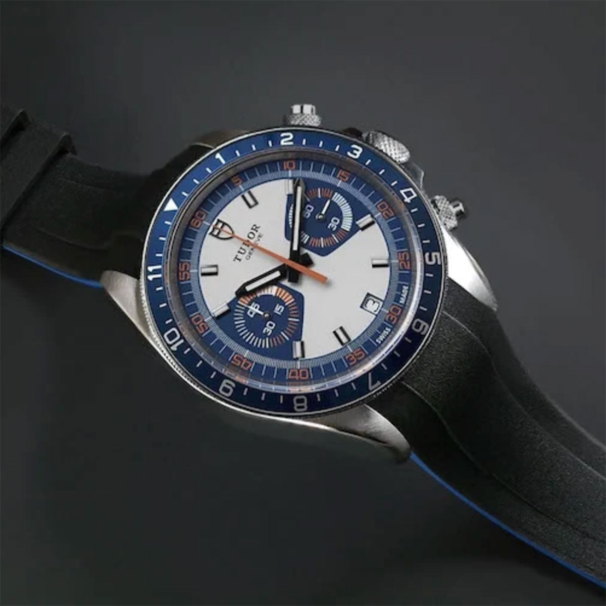 Tudor - Rubber B - Bracelet caoutchouc pour Heritage Chrono 42mm - Série classique Vulchromatic® - watch band leather strap - ABP Concept -