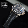 Rolex - Rubber B - Bracelet caoutchouc pour Yachtmaster Oysterflex SwimSkin® Alligator & Ballistic - watch band leather strap - ABP Concept -