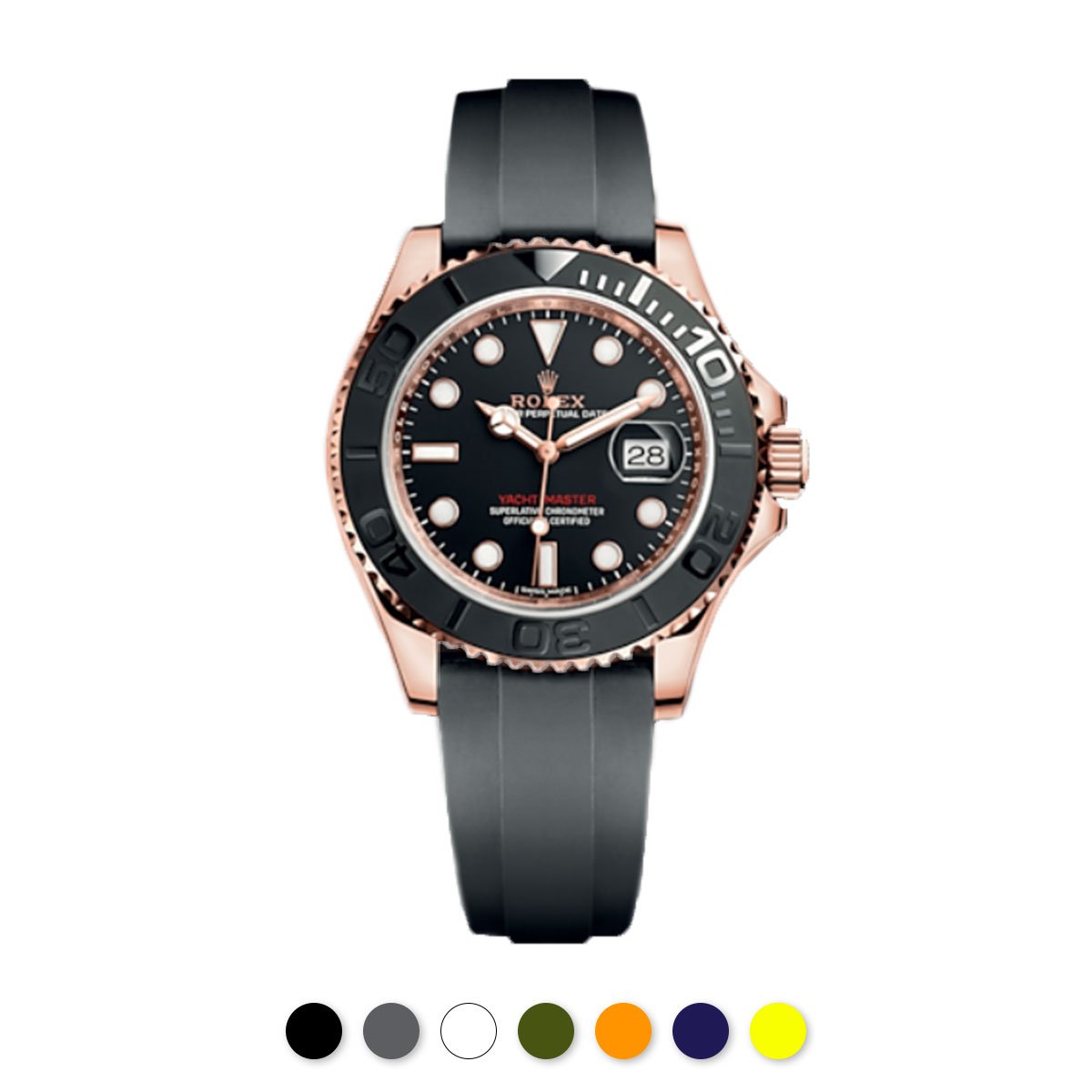 Rolex - Rubber B strap for Yachtmaster Oysterflex - SwimSkin® – ABP Concept