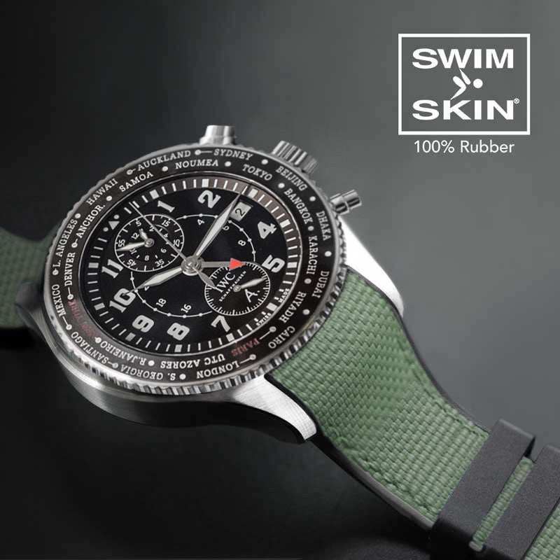 IWC - Rubber B - Bracelet caoutchouc pour Timezoner - SwimSkin®