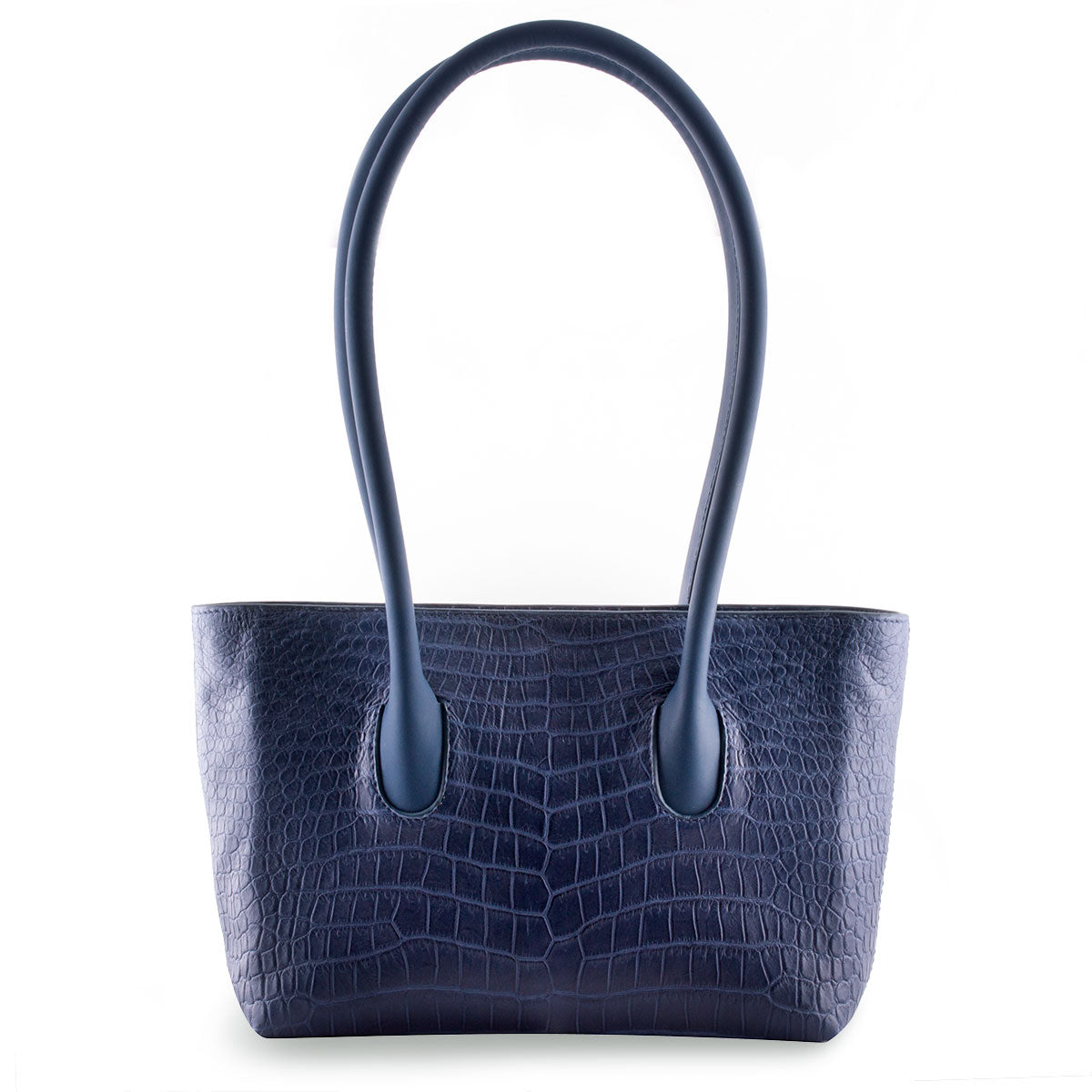 Leather handbag - Blue alligator Paris store – ABP Concept