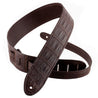 Sangle guitare cuir - Alligator (noir, marron, bleu) - watch band leather strap - ABP Concept -