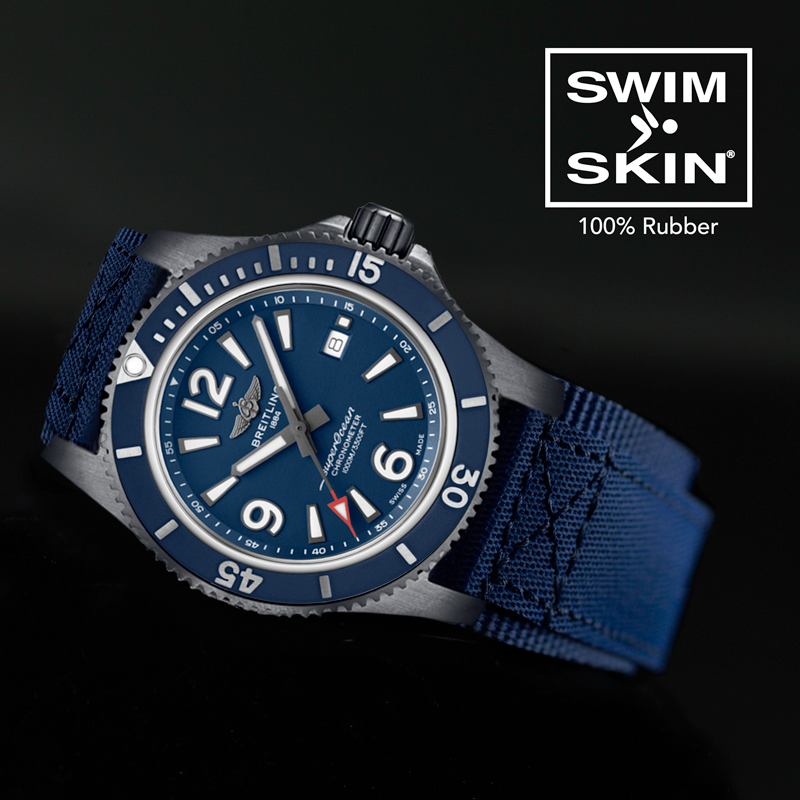 Strap Superocean Heritage B20 Automatic 44 Rubber Strap Breitling